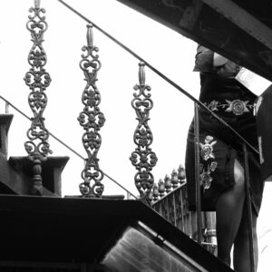 Down stairs